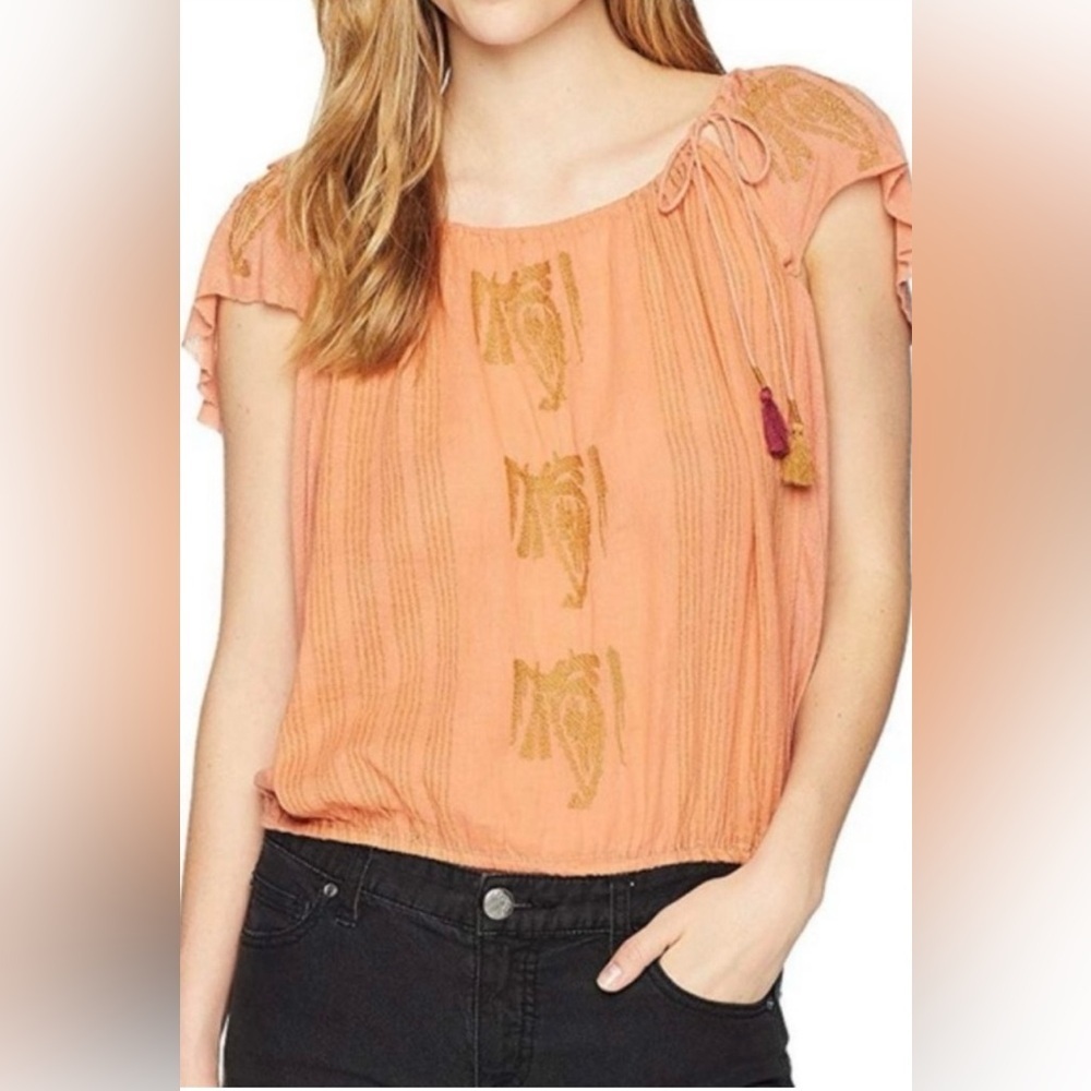 Free People Pukka Knit Blouse